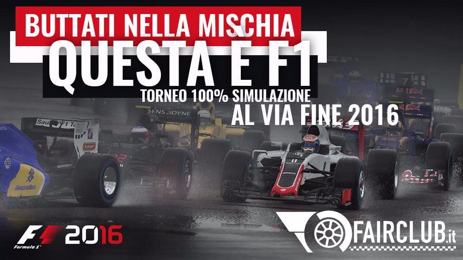 Campionato F1 2016 PS4 - Secondo campionato multi giocatore di fairclub.it per gli utenti PS4